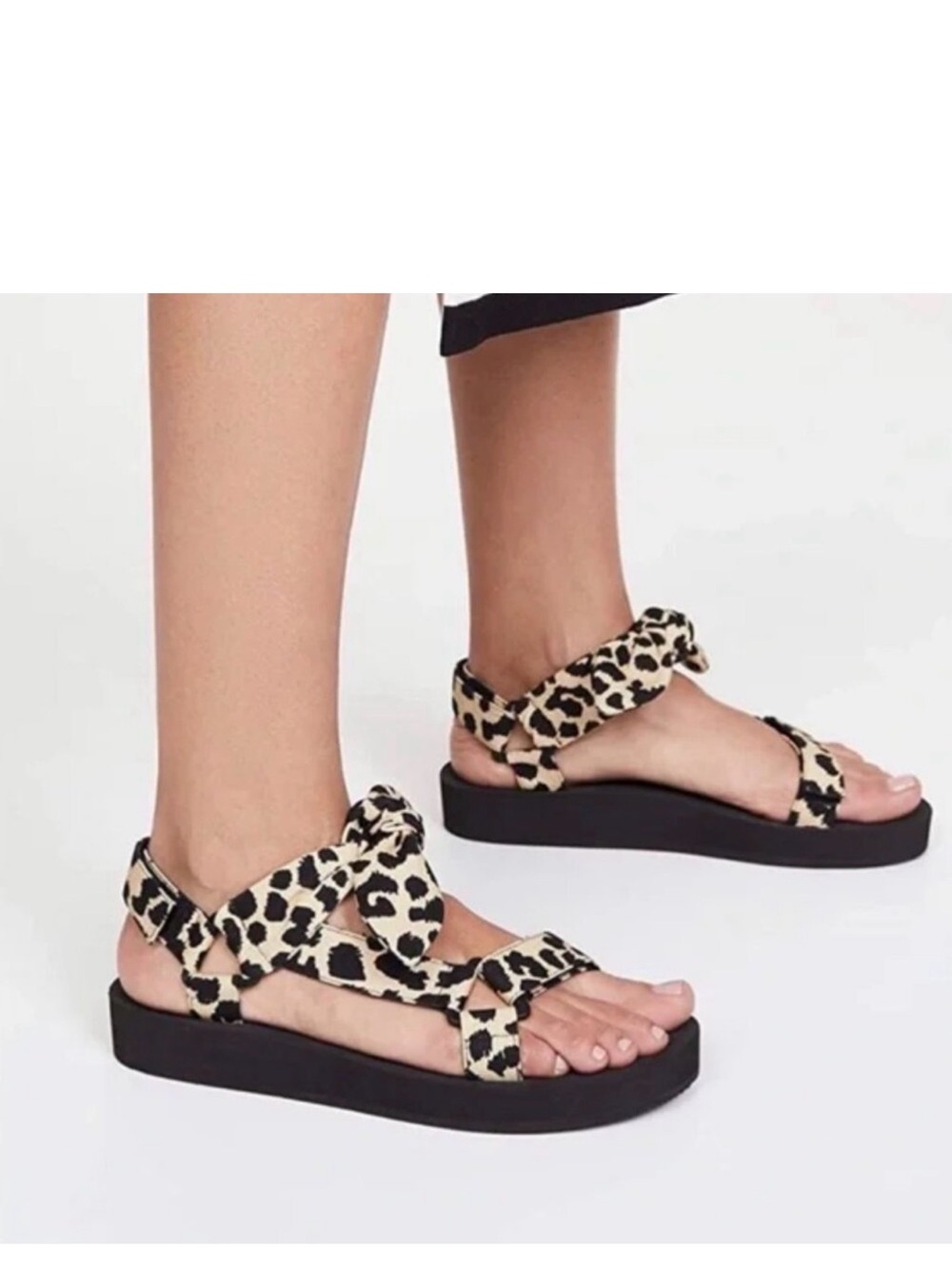 Loeffler Randall leopard Strap Sandals - Women